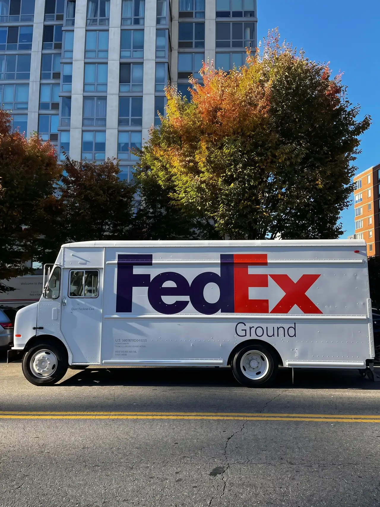 A FedEx Ground delivery truck